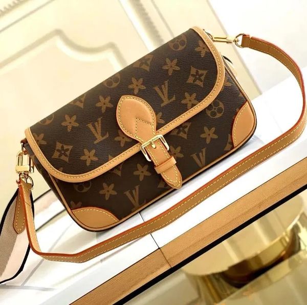 

designer bag womens pu leather luxurys diane satchel bag crossbody bag shoulder bags purse tote bag messenger handbags wallets with dust bag