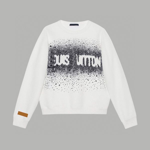 

men's plus size hoodies & sweatshirts in autumn / winter 2024 acquard knitting machine e custom jnlarged detail crew neck cotton 32wr, Black;brown