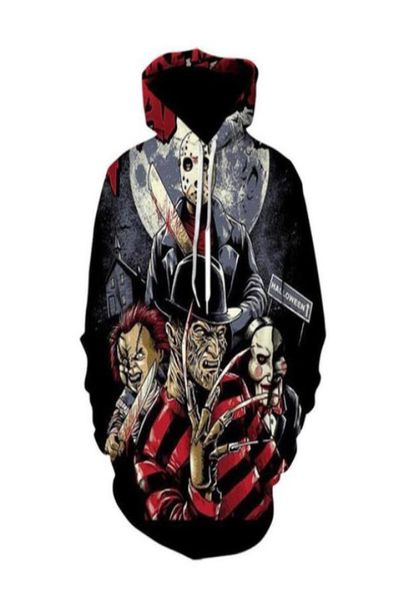 

new menwomens horror movie funny 3d print fashion tracksuits crewneck hip hop hoodies rg071505962, Gray