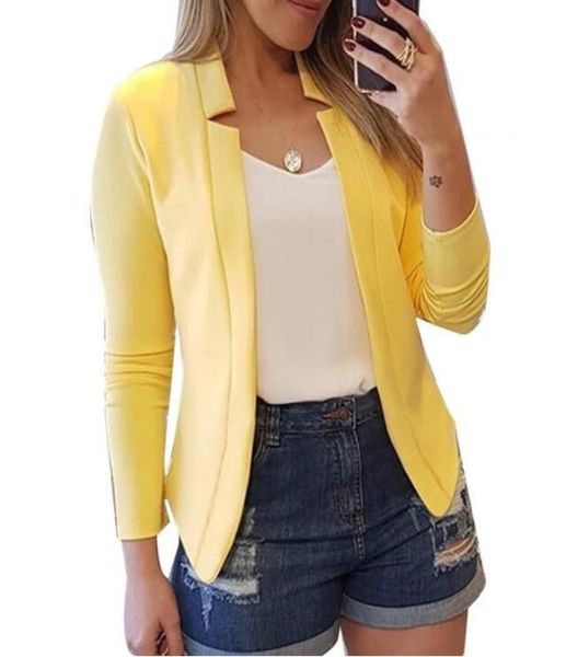 

office lady jacket autumn winter allmatch polyester business women jacket suit7663803, Black;brown