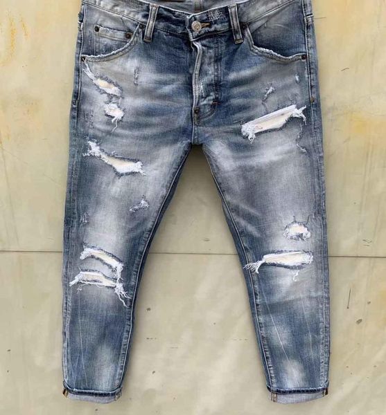 

mens jeans denim jean black ripped pants pour hommes men s italy fashion biker motorcycle rock revival jeans high qtm7t6298514, Blue