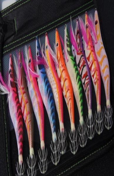 

squid hook squid jig wood shrimps lure mix order0123453181697