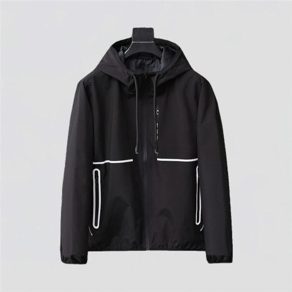 

fashion men's jacket 2023 qq new anti-wrinkle soft letter logo spring and autumn couple leisure coat student 04-08, Black;brown