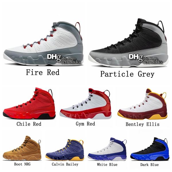 

9 9s fire red shoes chile red sneaker particle grey womens mens dark blue dream it racing blue light olive university gold mop gym red baile