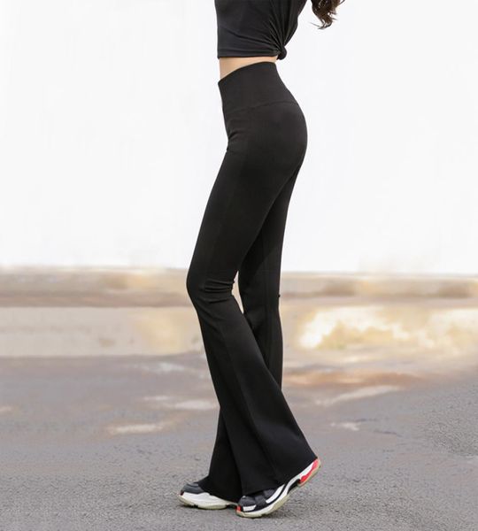 

women a flare pant leg yoga pants 21052001234567891605809, Black;white