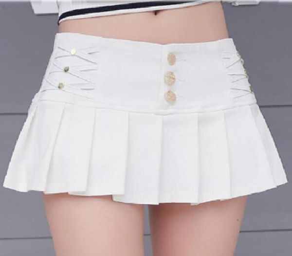 

black white pencil pleated micro mini skirt women 2018 summer fashion stretch night club womens short skirts faldas mujer2575292