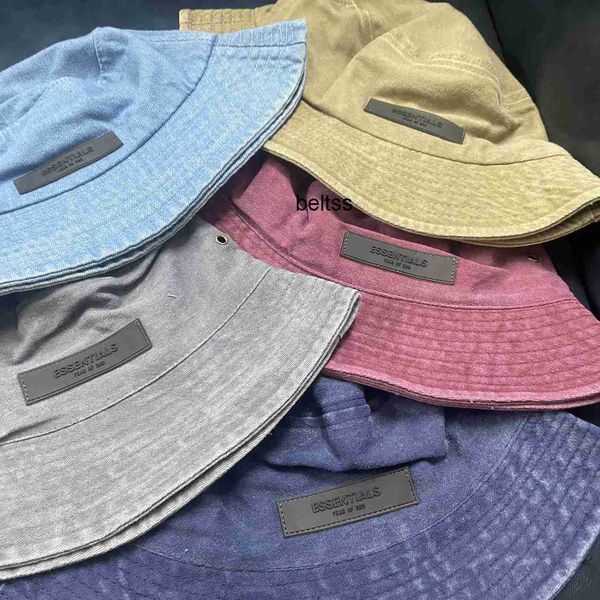 

23s season 8 double line essentials fisherman hat made of old wash fog hat for men and women, Blue;gray