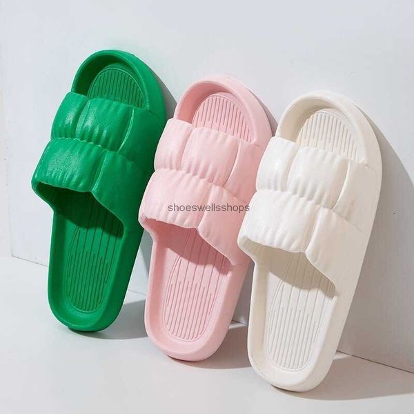 

slippers women soft sole cloud thick platform indoor outdoor beach sandals summer eva non slip flip flops sandalias mujer 230808, Black