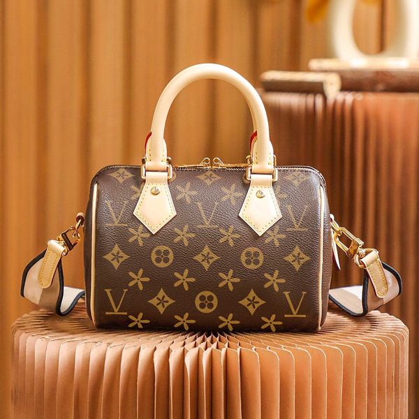 

fashion designer nano speedy m81085 luxury bags womens mens clutch handle cross body shoulder genuine leather totes handbags pochette city h