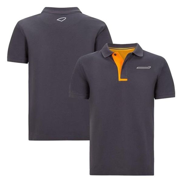

f1 team uniform men's short sleeve racing suit lapel polo shirt outdoor leisure sportswear plus size customizable235n