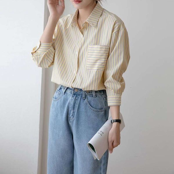 

autumn commuter shirt for womens design sense niche loose fashion french top, White