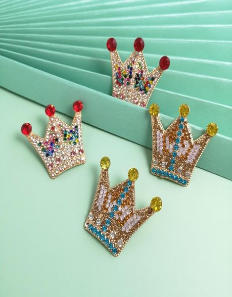 

2020 new trendy crown style exquisite earrings for women vintage stud earrings ear party female jewelry accessories9676547, Golden;silver