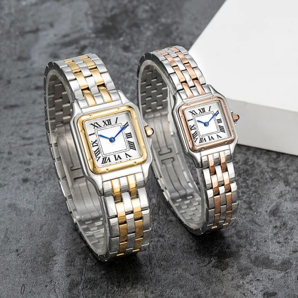 

fashion couple watches are made of imported stainless steel quartz ladies elegant noble diamond table 50 meters wat039, Slivery;brown