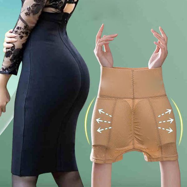 

women's shapers women shaper butt lifter booty underwear padded removable inserts high waist control panties big large waist s-4xl 2308, Black;white