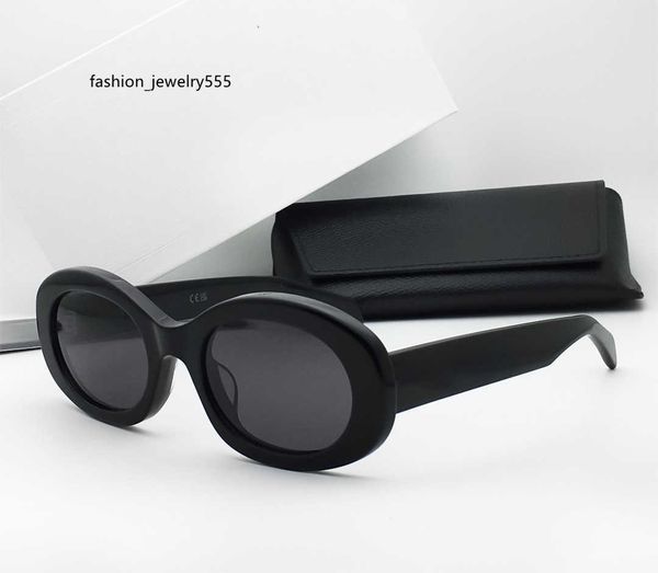 

fashion designer 40194 sunglasses for women vintage charming round frame glasses summer trendy versatile style anti-ultraviolet come with ca, White;black