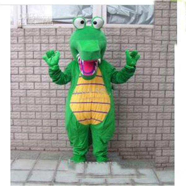 

2019 discount factory crocodile alligator mascot costume fancy279x, Red;yellow