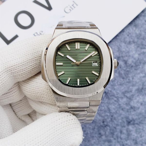 

luxury brand men's wrist-watch level nautilus mechanical watchs high-quality movement lady pp sport watch 5711 stainless steel strap wr, Slivery;golden