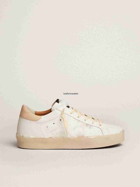 

golden sneakers hi star deluxe brand shoes women casual shoes sequin pink classic white do-old dirty superstar man shoe, Black