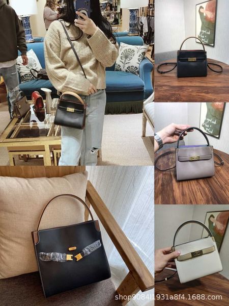 

designer bag 2024 early launch new tb cowhide multi compartment handbag mini tote summer versatile one shoulder oblique straddle women'