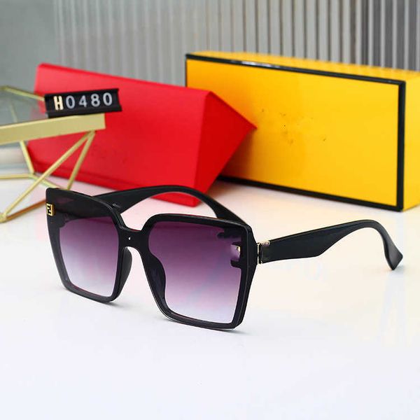 

fashion designer cool sunglasses 2023 new women's trend cross-net redh38i, Black