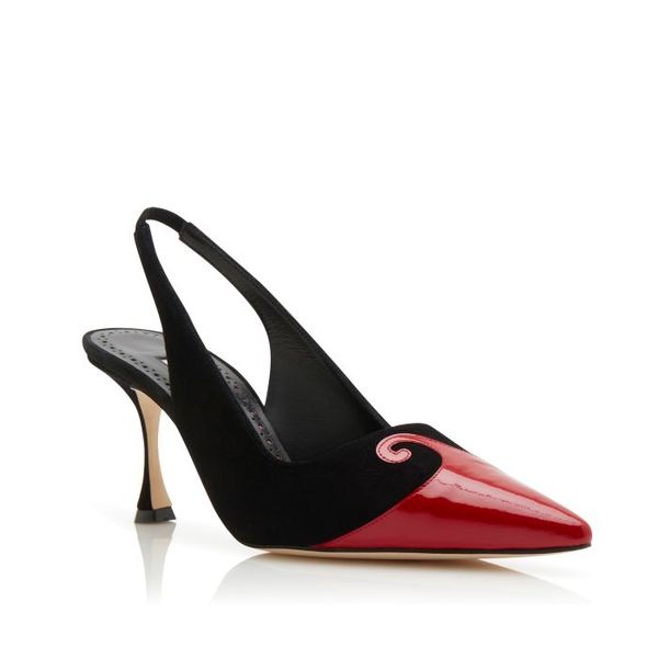 

black and red suede swirl pump party wedding elegant sandals 36-42 35-43 cool