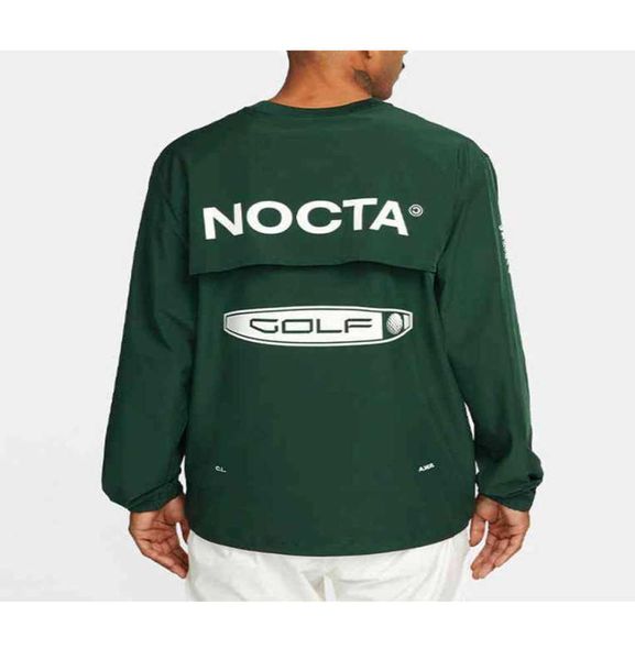 

2023 men039s tshirt correct version of nocta golf co branded round neck pullover long sleeve quick drying sports base shirt tshirt, White;black