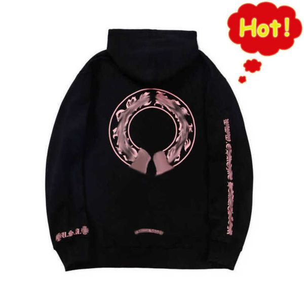 

fashion luxury mens jackets hoodies brand sweatshirts designers zipper hooded sweater men women casual pullover sanskrit horseshoe hoodie c, Black;brown