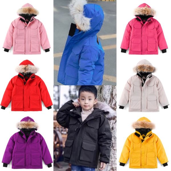 

kids clothes baby parka's down jackets coats boys girls jacket designers luxurious outerwear teen clothing thick outwear luxury childre, Blue;gray
