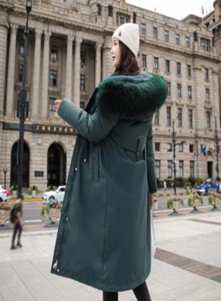 

whole fashion parkas women039s pie overcoming the winter new long coat slim slimming cotton coat93614727928067, Black