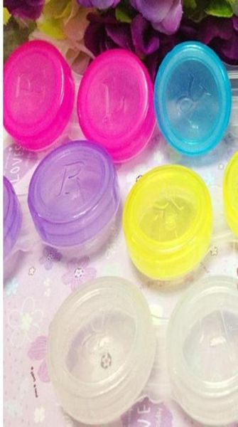 

160pcs whole contact lens case transparent or colorful0126818219
