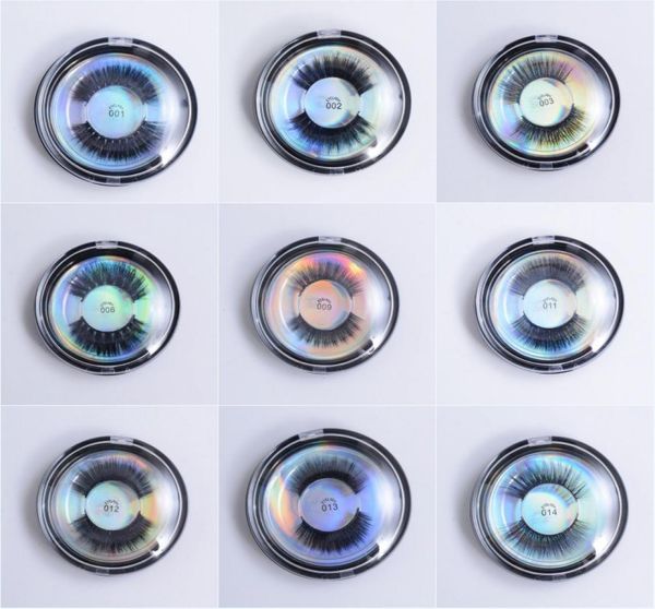 

silk protein 3d eyelashes beauty makeup false eyelash long thick mink lashes round box full strip eye lashes 28 styles9936396