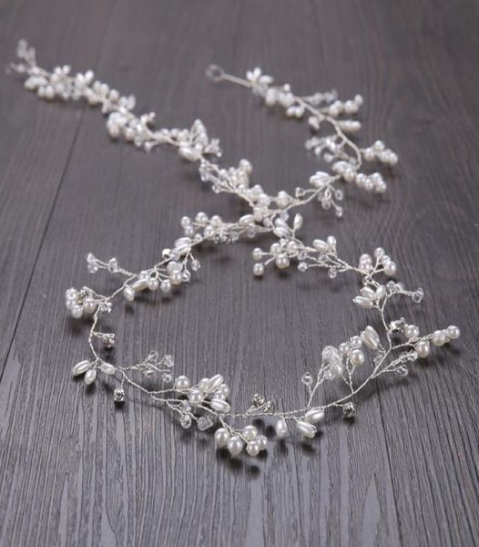 

headpiece fascinators tiara for wedding bridal bridesmaid silver gold handmade rhinestone pearl hairband headband luxury hair acce3514377