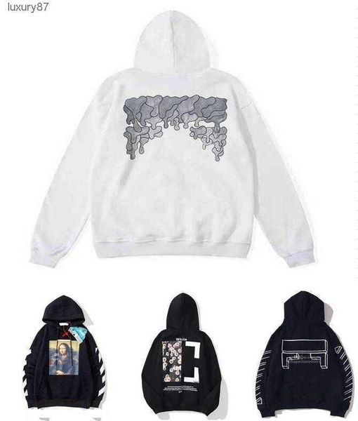 

men's hoodies sweatshirts 2023 %60 off style trendy fashion sweater painted arrow crow stripe loose hoodie and women's coatjqm1off, Black