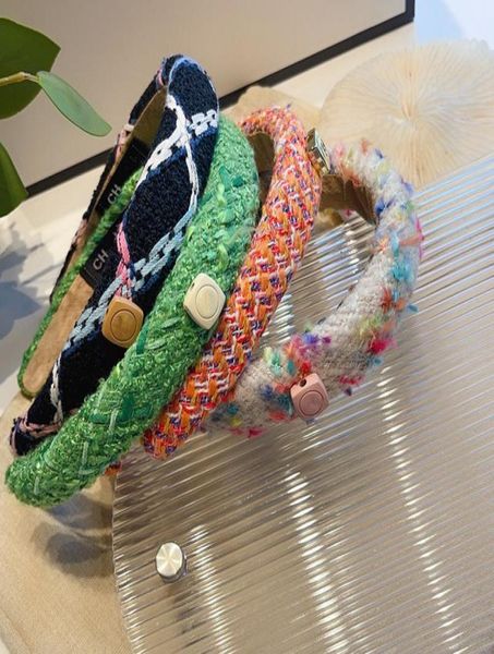 

2022 korea girls fashion headbands weave design women luxury designers headband hair hoop quality hair accessories55545976089395, Silver