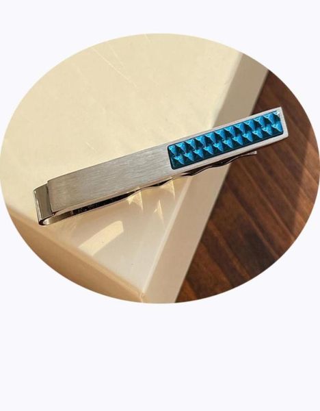 

luxury tie clips limited edition cooperative little prince pattern blue inlaid tie clip gift m0989340516357310, Silver