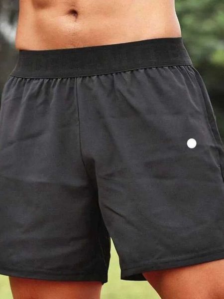 

2023new hooters shorts men yoga sports outdoor fiess quick dry lululemens solid color casual running quarter pant fashion888, White;black