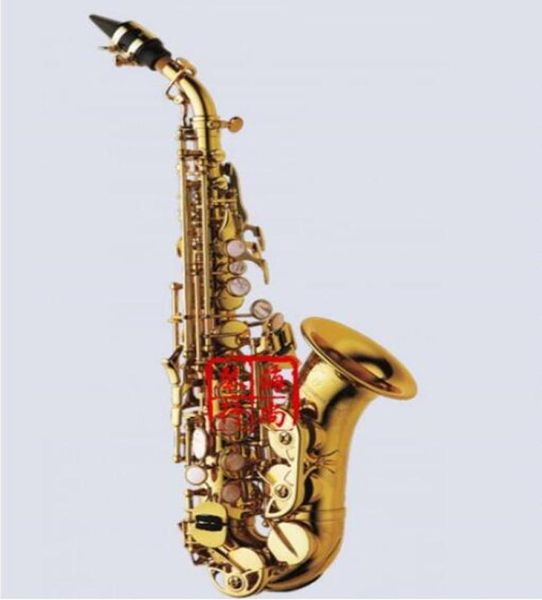 

new yanagisawa curved soprano saxophone s991 gold lacquer sax curved soprano musical instruments professional included case7206435