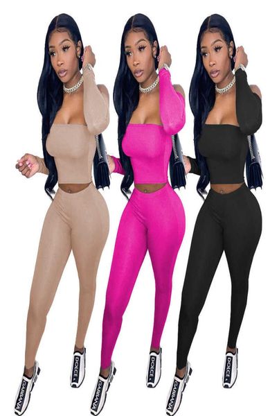 

women039s strapless one shoulder two piece leisure suit0129158435, White