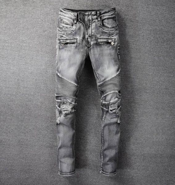 

2021 b13almain jeans men039s luxury designers denim jeans holes trousers biker pants 10944184186, Blue