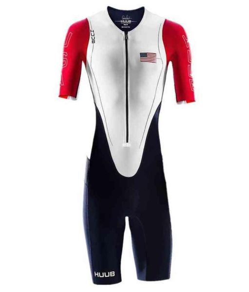 

huub triathlon suit summer team men racing jumpsuit short sleeve cycling tights bicycle mono ciclismo hombre ropa macaquinho1516608, Gray