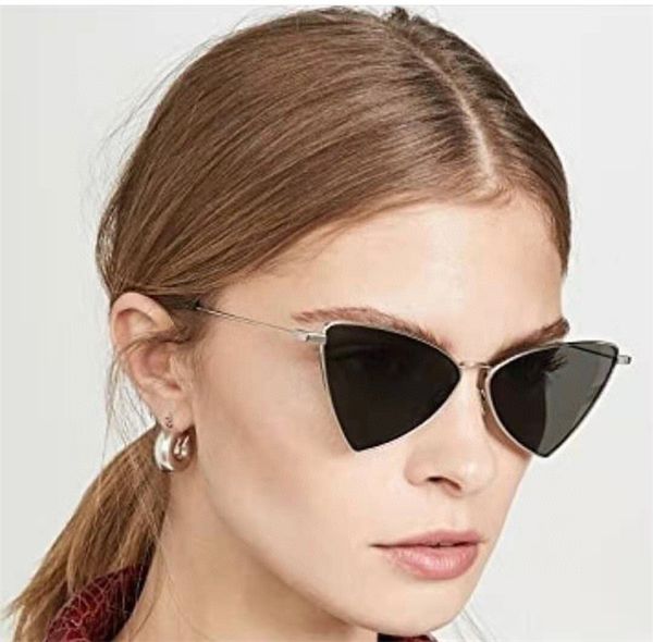 

brand sunglasses for woman cat eye glasses designer fashion shades women luxury sunglass with variable angles for men and women summersl303, White;black