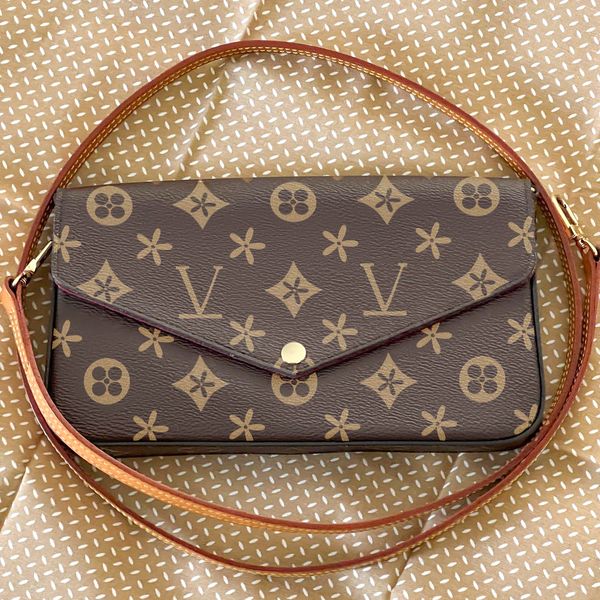 

m61276 vintage cowhide tote cross body clutch bags luxurys designer 3 piece set pochette felicie fashion hand bag women men wallet printed p