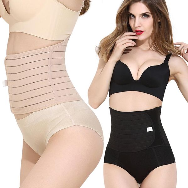 

breathable women postpartum recovery belt pregnancy girdle slimming belly control tummy trimmer waist bands l2xl by dhl6651359, Black;white