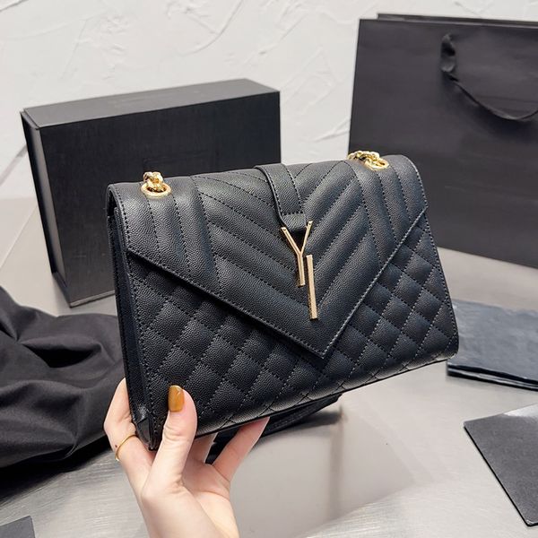 

designers leather women shoulder bags classic crossbody luxury handbags clutch purses ladies brand tote flap wallet gold silver black chain
