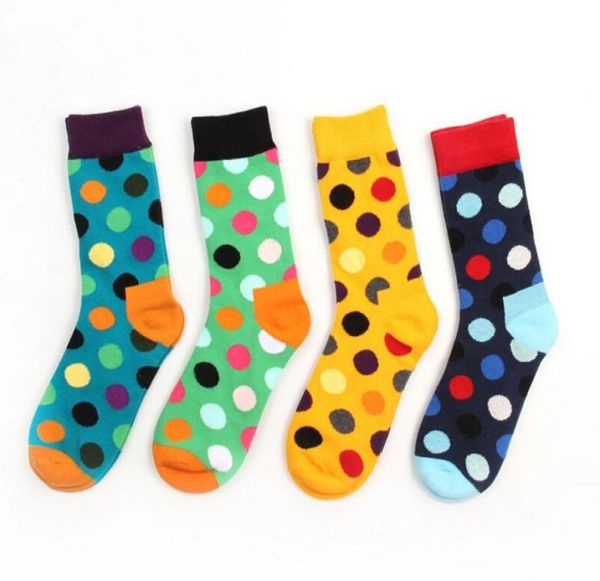 

happy socks for men women cotton long brand calcetines hombre knee high socks8979042, Black