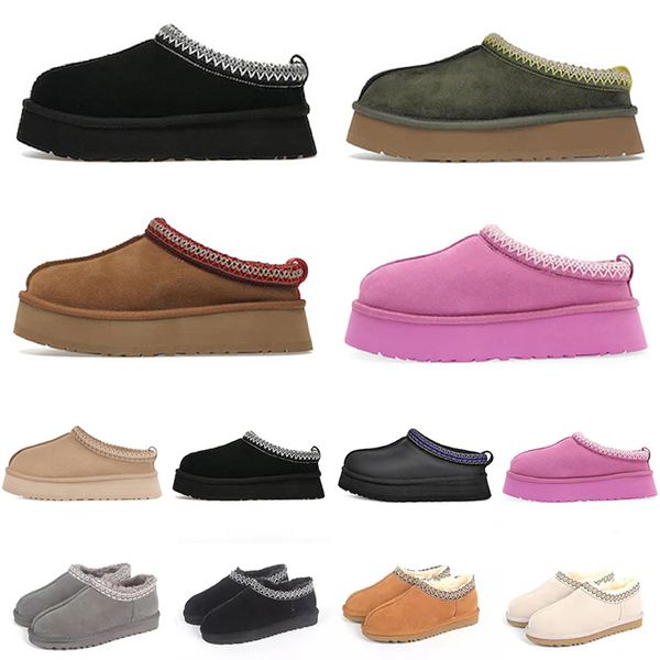 

snow boots slippers men women bottes classic chestnut brown triple black beige designer boot winter keep warm wool real leather platform sho