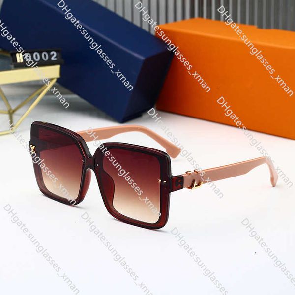 

fashion designer cool sunglasses 2023 new large frame box sunglasses frameless women's uv resistantq72s, Black