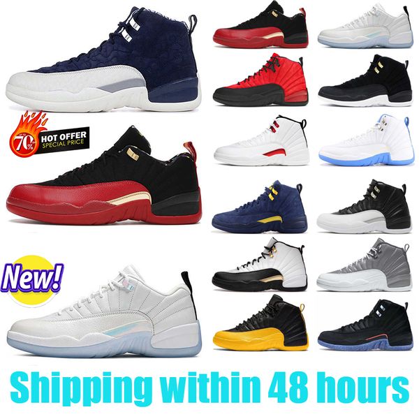 

12 12s men jumpman basketball shoes 12s og twist ovo white fiba hyper royal university blue gold the master taxi dark concord flu game utili