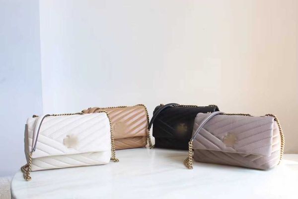 

designer bag 2024 early launch tb new fashion versatile ins trendy women's one shoulder crossbody leather chain sheepskin square undera