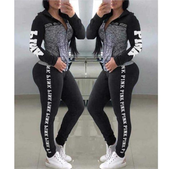 

ick pink litter yoga sets sport oga pants fitness clothing sportwear women yoga suit sports wear for women gym clothing t9812475, Gray